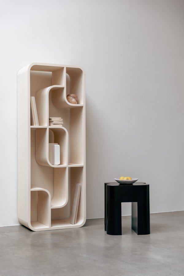 ZUIVER Seven reol - beige egefinér