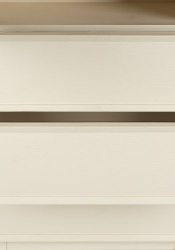 ZUIVER June skab, m. 1 mesh lge, 1 hylde og 3 skuffer - beige metal og tr