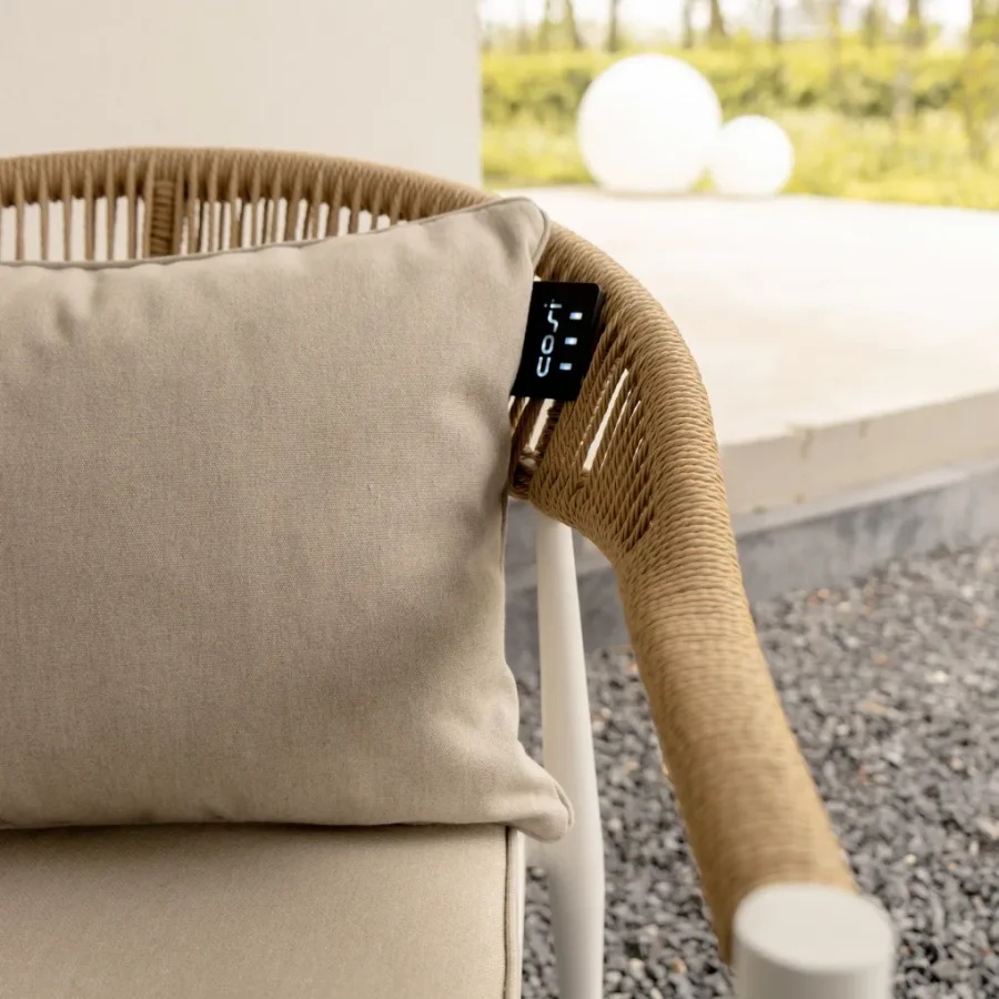 COSI FIRES Cosipillow Solid varmepude, m. genopladeligt batteri, rektangulr - natur stof (40x60)