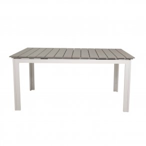 VENTURE DESIGN rektangulr Levels havebord m. udtrk - gr, hvid aluminium (160/240x90)