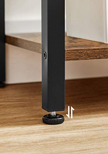 VASAGLE bogreol, m. 6 hylder - brun spnplade og sort stl