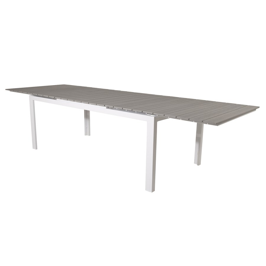 VENTURE DESIGN havest, m. Levels bord, m. udtrk og 6 Albany 5:pos. stole - aintwood/alu