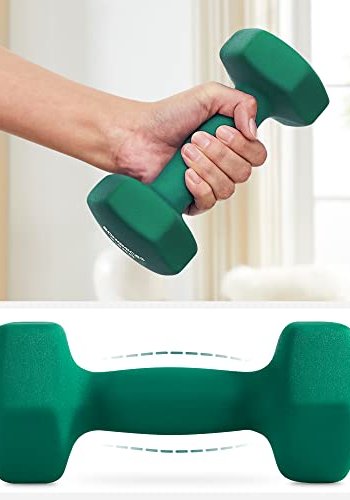 SONGMICS hndvgt 4 kg, vandtt og skridsikker - grn neopren stbejern (st med 2)