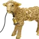 KARE DESIGN Animal Flower Sheep bordlampe - guld polyresin