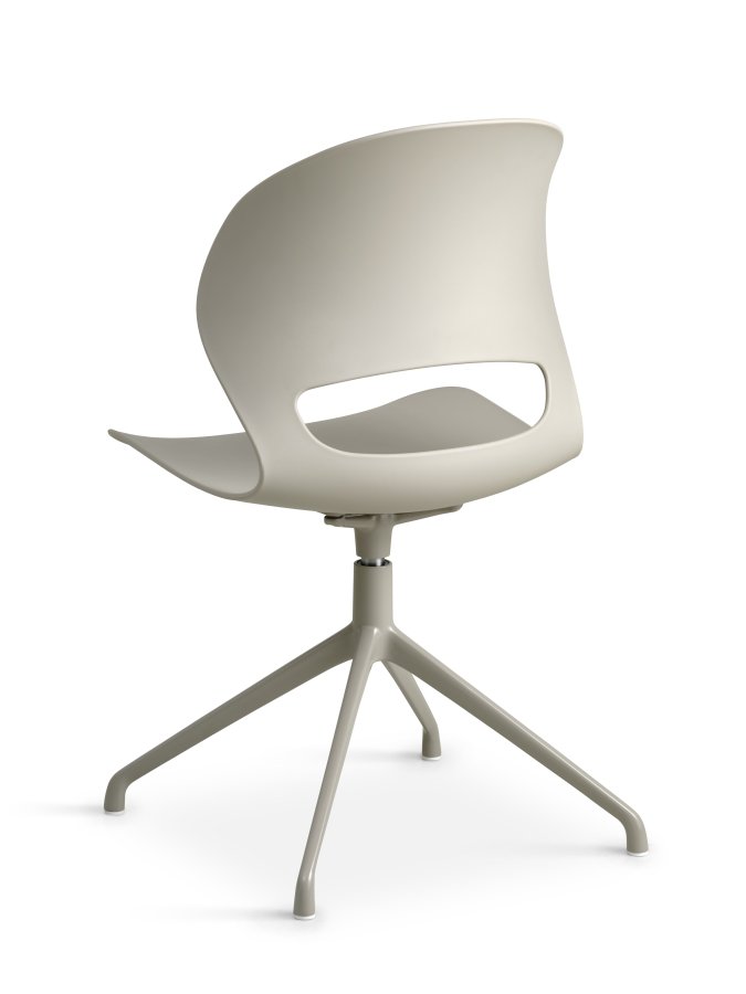 Linea spisebordsstol, m. drejefunktion - stone PVC og stone metal