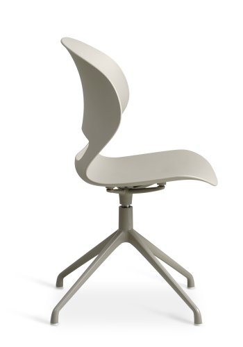 Linea spisebordsstol, m. drejefunktion - stone PVC og stone metal