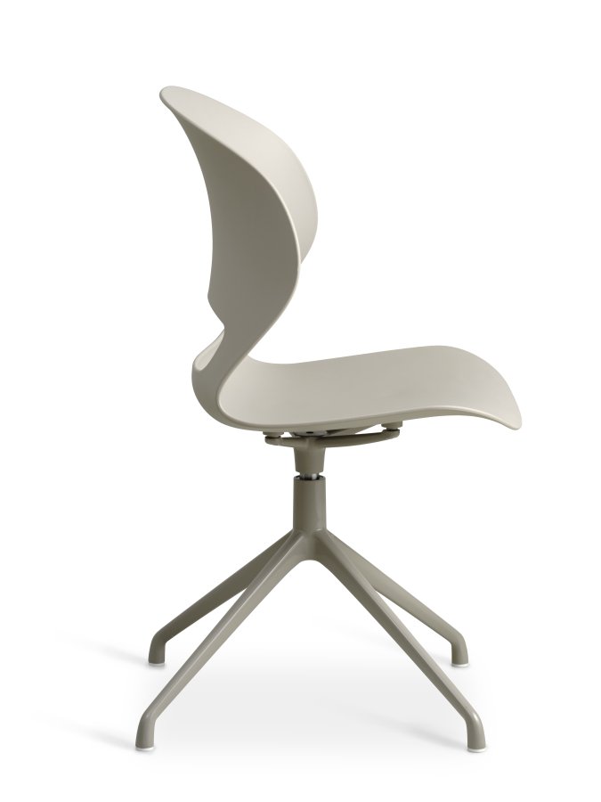 Linea spisebordsstol, m. drejefunktion - stone PVC og stone metal