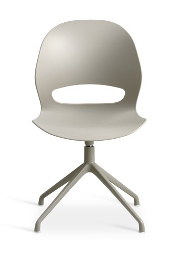 Linea spisebordsstol, m. drejefunktion - stone PVC og stone metal