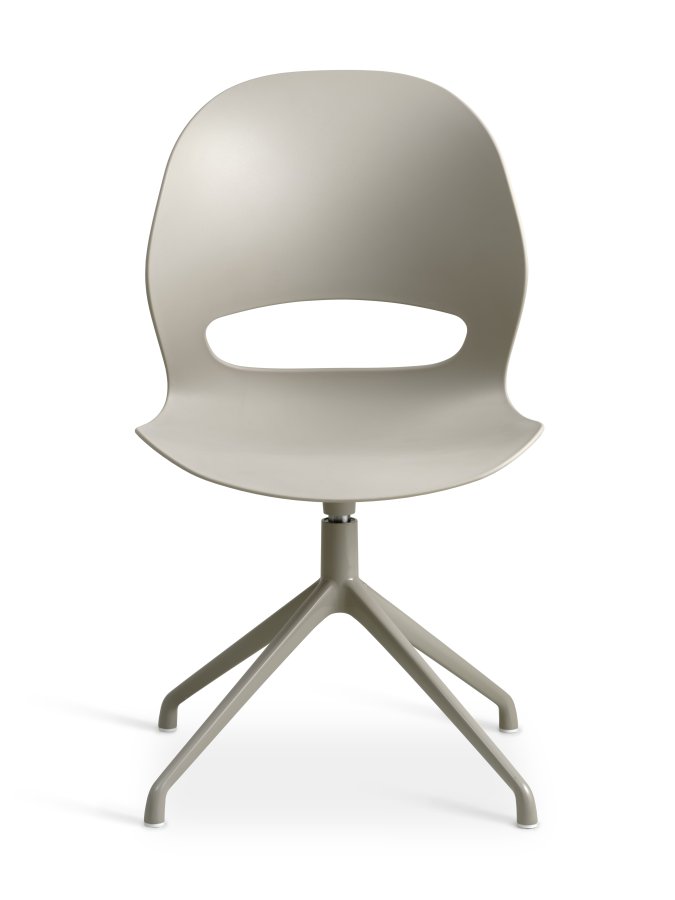 Linea spisebordsstol, m. drejefunktion - stone PVC og stone metal