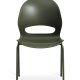Linea spisebordsstol - oliven PVC og oliven metal