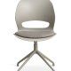 Linea spisebordsstol, m. drejefunktion og stone stofhynde - stone PVC og stone metal