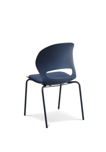 Linea spisebordsstol, m. hynde - denim bl polypropylen og denim bl metal