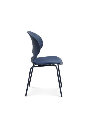 Linea spisebordsstol, m. hynde - denim bl polypropylen og denim bl metal