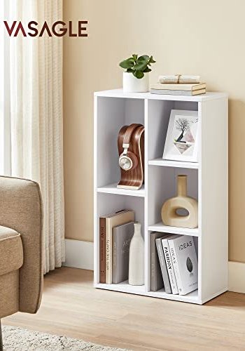 VASAGLE bogreol, m. 5 rum - hvid spnplade