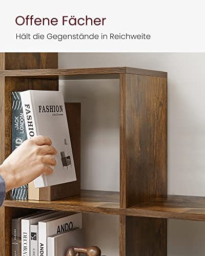 VASAGLE 10-kube reol, rumdeler - brun spnplade