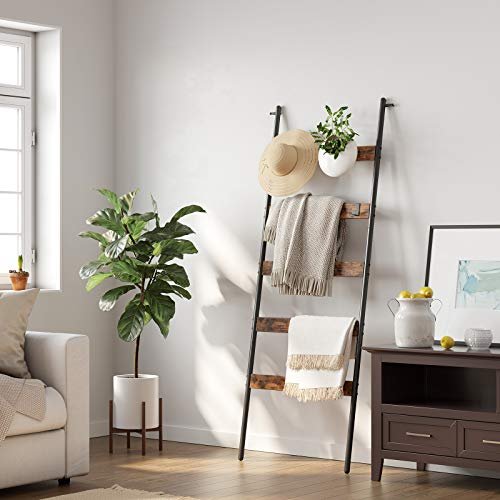 VASAGLE hndkldestige - rustik brun spnplade og sort stl