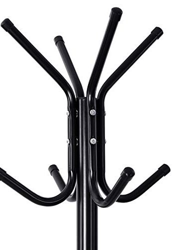 SONGMICS stumtjener, m. 12 knager - sort jern