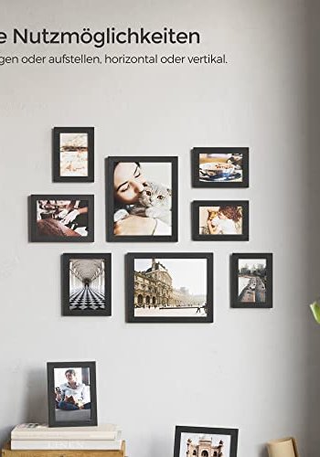 SONGMICS billedramme - sort MDF (st med 10)