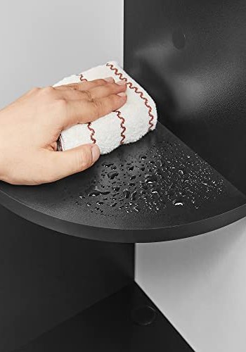 VASAGLE hjrne vghylde - sort spnplade