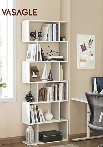 VASAGLE kubedisplay bogreol og rumdeler - hvid spnplade