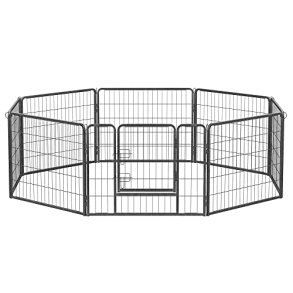 FEANDREA kravlegrd til kledyr, hunde, kaniner og smdyr, til inde og ude brug - gr jern