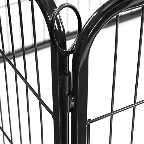 FEANDREA kravlegrd til kledyr, hunde, kaniner og smdyr, til inde og ude brug - sort jern