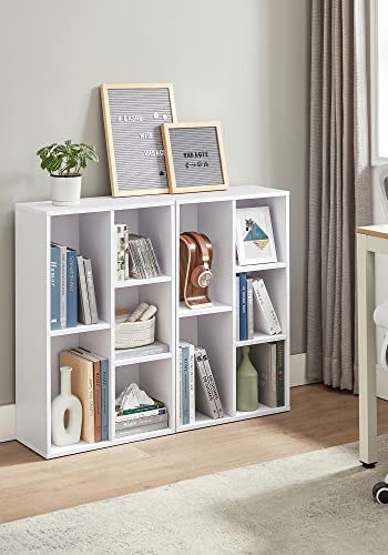 VASAGLE bogreol, m. 5 rum - hvid spnplade