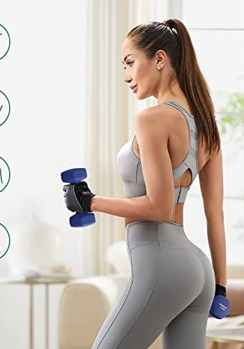 SONGMICS hndvgt 2,5 kg, vandtt og skridsikker - bl neopren stbejern (st med 2)