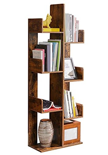 VASAGLE bogreol, m. 8 rum - rustik brun spnplade