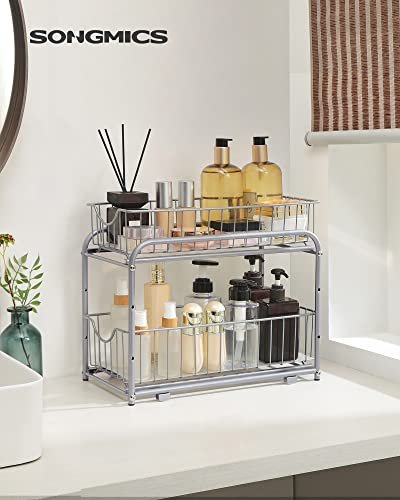 SONGMICS organizer 2 udtrksskuffer til skabe, stabelbar - slv stl