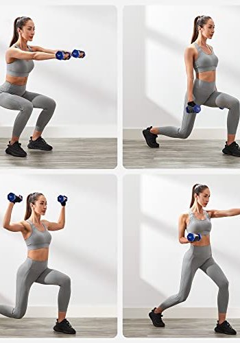 SONGMICS hndvgt 2,5 kg, vandtt og skridsikker - bl neopren stbejern (st med 2)