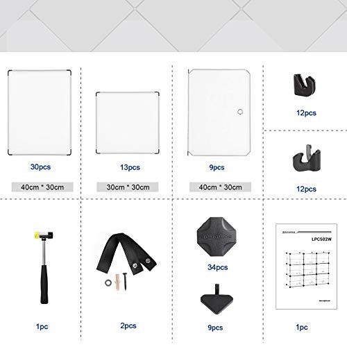 SONGMICS skoreol, stabelbar, m. 9 kasser og 9 hylder - klar plastik