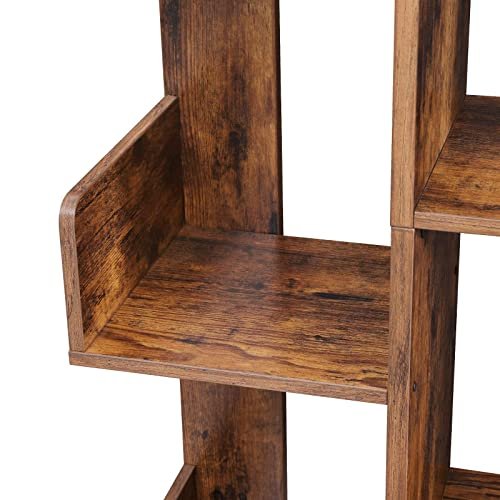 VASAGLE bogreol, m. 13 rum - rustik brun spnplade