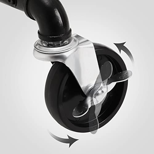 SONGMICS Heavy Duty tjstativ, m. 1 hylde og hjul - sort stl