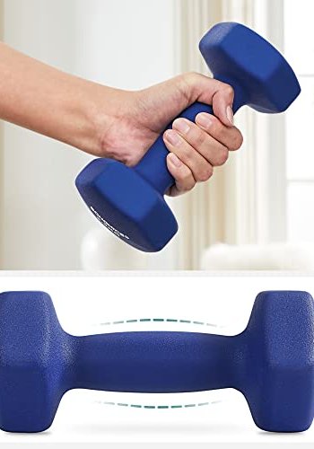 SONGMICS hndvgt 2,5 kg, vandtt og skridsikker - bl neopren stbejern (st med 2)