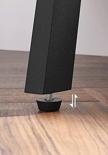 VASAGLE sidebord, m. 1 hylde - brun spnplade og sort stl (42x35)