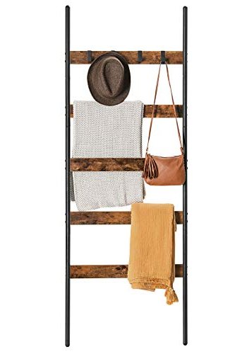 VASAGLE hndkldestige - rustik brun spnplade og sort stl