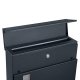 SONGMICS vgmonteret postkasse, lsbar, m. avisholder - antracitgr forzinket stl