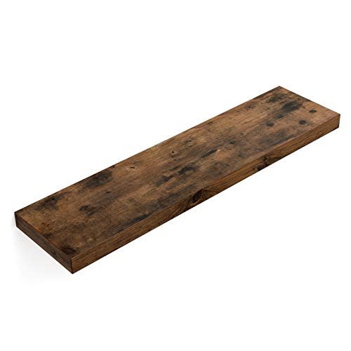 VASAGLE svvehylde, rektangulr - brun MDF (L:80cm)