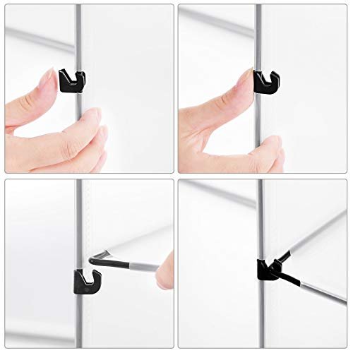 SONGMICS skoreol, stabelbar, m. 9 kasser og 9 hylder - klar plastik