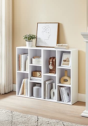 VASAGLE bogreol, m. 5 rum - hvid spnplade