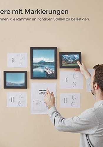 SONGMICS billedramme - sort MDF (st med 10)