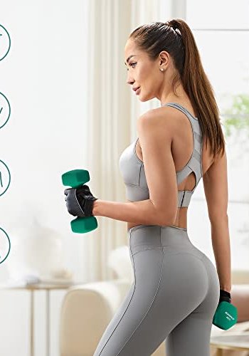 SONGMICS hndvgt 4 kg, vandtt og skridsikker - grn neopren stbejern (st med 2)