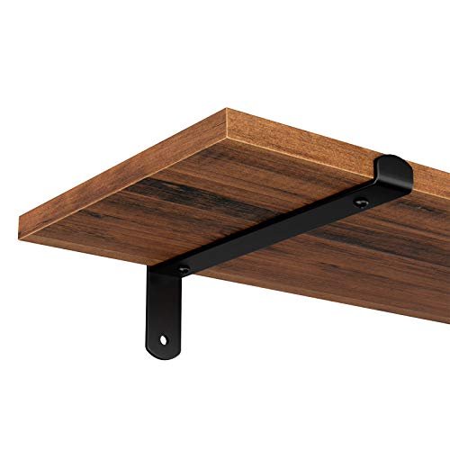 SONGMICS vghylde, rektangulr - brun MDF og sort jern (st med 2)