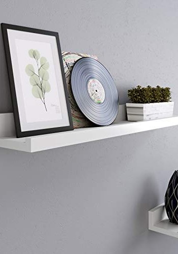 SONGMICS svvehylde - hjglans hvid MDF (st med 2)