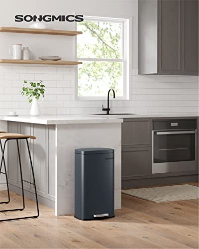 SONGMICS affaldsspand, m. indvendig plastspand, lg, soft close, lugtkontrol - rggr stl