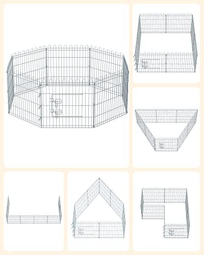 FEANDREA kravlegrd til kledyr, hunde, kaniner og hns, til inde og ude brug - slv stl