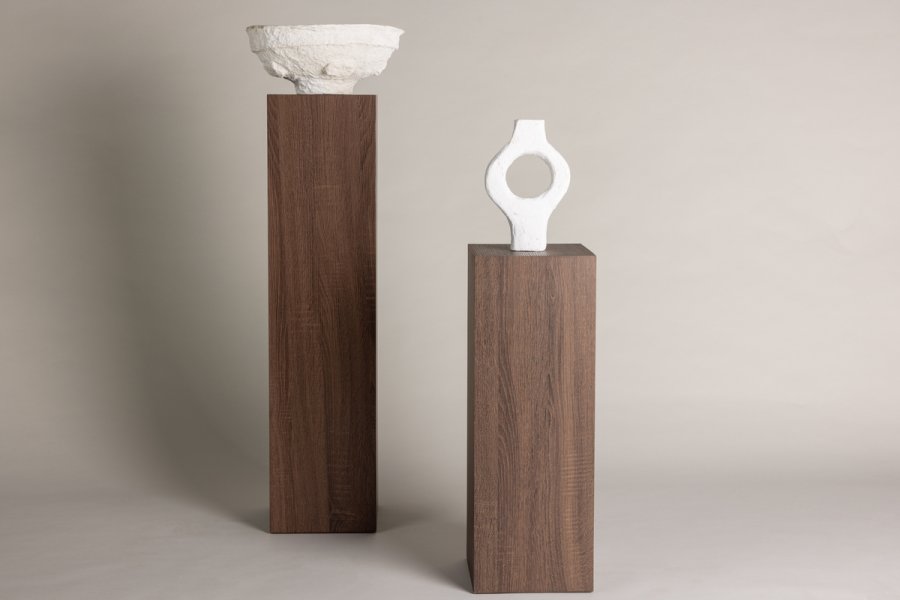 VIND COLLECTION Ramsvik piedestal, kvadratisk - brun MDF (H:95)