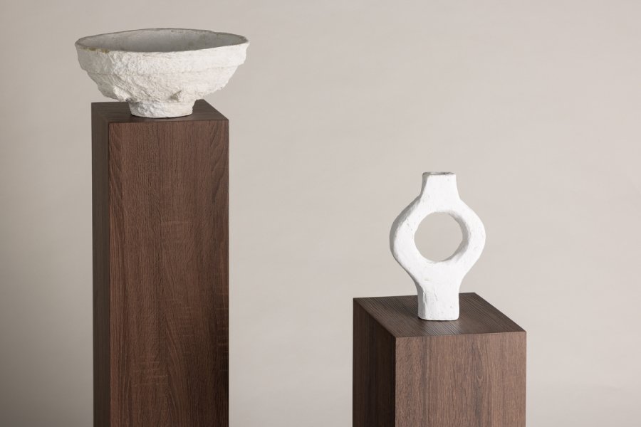 VIND COLLECTION Ramsvik piedestal, kvadratisk - brun MDF (H:65)