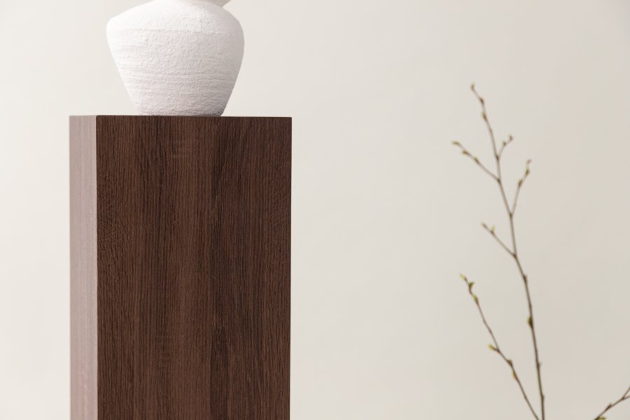 VIND COLLECTION Ramsvik piedestal, kvadratisk - brun MDF (H:95)